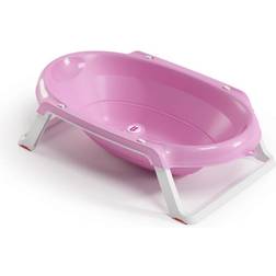 OK Baby Onda Slim Hopfällbart Badkar För Barn 0-12 Månader Rosa