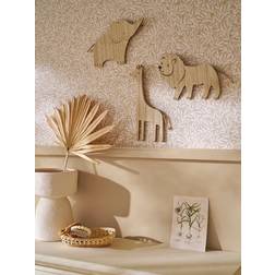 Vertbaudet Set of 3 Jungle Animal Wall Decorations Beige