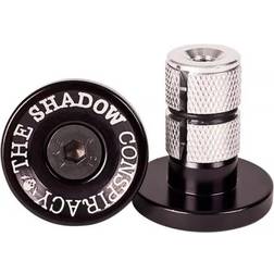 Shadow Deadbolt Alloy Bar Ends Black