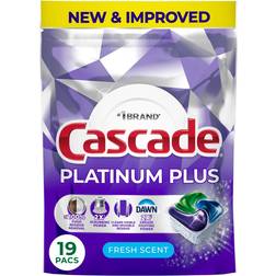 Cascade Platinum Plus Dishwasher Pods 19 ct