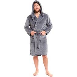Daisy Dreamer Mens Hooded Dressing Gown Bath Robe - Winter
