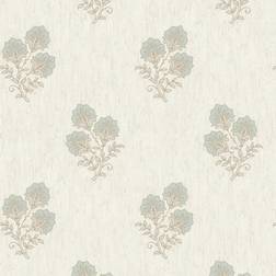 Albany Carlotta Motif Green Cream Wallpaper GB9030