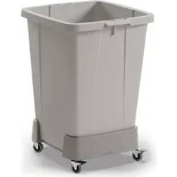 Durable 90L Linkable Bin Trolley - Grey