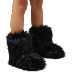 Shein Women's Long Boots, Winter Warm & Non-slip Lined Knee High Boots, Fashionable Snow Boots