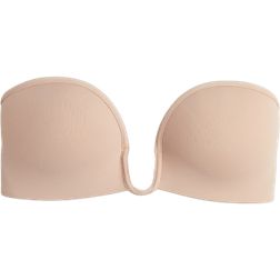 H&M Ladies Beige Non-wired push-up balconette bra