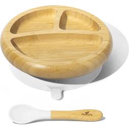 Avanchy Bamboo Tableware Baby Plate with Suction Cup
