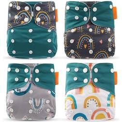 Zeblaze 4 Pcs Baby Cloth Diaper Washable BK17