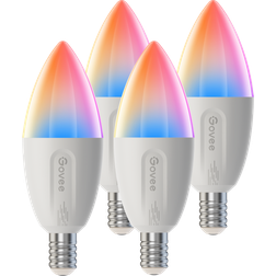 Govee Smart E14 Dimmable LED Light Bulbs 4-Pack