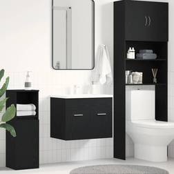 vidaXL Tvättställsskåp Svart EK 60 x 38,5 x 46 cm Konstruerat Trä