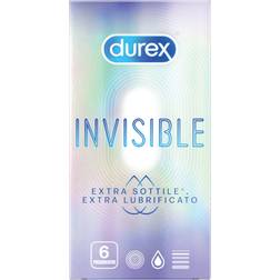 Durex Invisible Extra 6 Preservativi Extra Sottili
