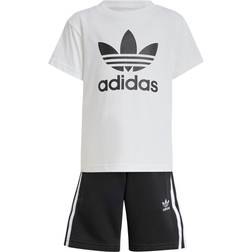 adidas Adicolor Shorts Tee Kids sæt Black White 128