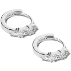 Ani Jewels Drip Drop Huggie Hoops Silver