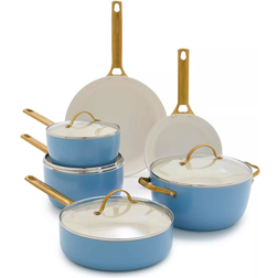 GreenPan Reserve Hard Anodized Cookware Set with lid 10 Parts