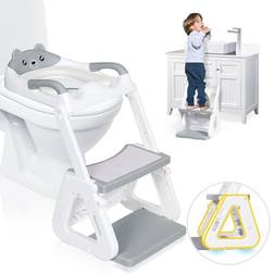 Orzbow Adjustable Potty Training Toilet Seat with Steps