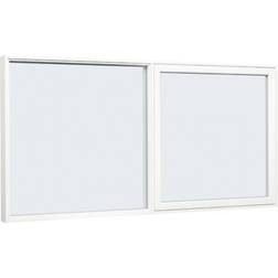 Sparvinduer FT0202 PVC Tophængte vinduer Vindue med 2-lags glas 80x45cm