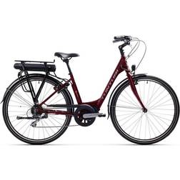 Tunturi Elcykel Dam ePower Maroon Red/Chrome/Orange 45 Damcykel