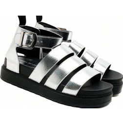 Shein Womens Comfortable Sandals Buckle Casual Beach Shoes Platform Fashion Flat OpenToed Roman Shoes