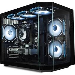 IONZ Gaming PC - AMD Ryzen 5 5500, RTX 3050 6GB Graphics Card, 16GB RAM, 500GB SSD, Windows 11, 500W PSU Apex, Black
