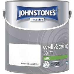 Johnstones Silk Wall Paint Pure Brilliant White 2.5L