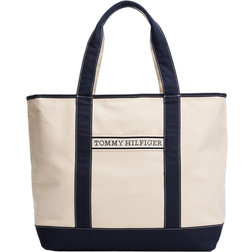 Tommy Hilfiger Canvas Beach Tote Bag - Space Blue