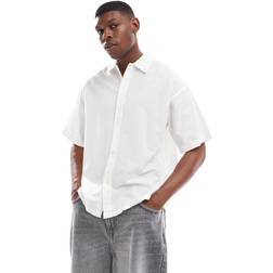 Jack & Jones Oversized Skjorte I Hør Hvid