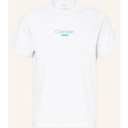 Calvin Klein Logo T-Shirt Mit Label-Print - Weiss