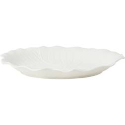 Stiernholm Flora Serveringsfat 28x22 cm Vit Uppläggningsfat