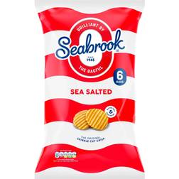Seabrook Seabrook Crinkle Cut Sea Salt Crisps, 6 Per Pack 150g 6pcs 1pack
