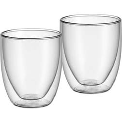 WMF Tasse, doppelwandige Cappuccino Gläser Set Milchkaffee-Glas 25cl 2Stk.