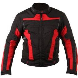 Adrenalin e Textiljacke Motorrad-Textiljacke Polyester - Schwarz/Rot Herren