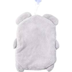 HKHBJS Cartoon Elephant Baby Bath Towel Coral Fleece Super Absorbent Newborn Towel Grey