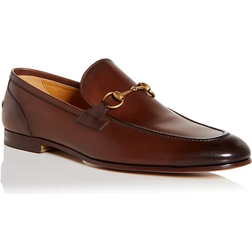 Gucci Men's Jordaan Leather Loafers Fondente Fondente