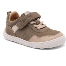 bisgaard Barefoot Baloo Velcro Sko - Khaki