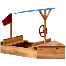 Big Game Hunters Boat Shaped Wooden Sandpit