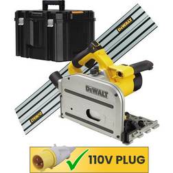 Dewalt DWS520KTL 165mm Plunge Saw 1300W 110V 1.5m Guide Rail DWS5022