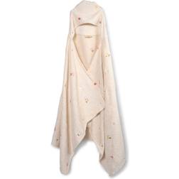 Filibabba Embroidered Hooded Towel GOTS Ocean Blossom