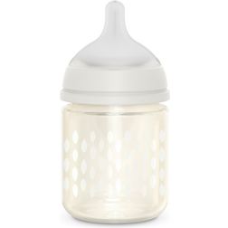 Suavinex Glasflaske 120ml Fysiologisk Sut SX Pro Free Flow Beige Bonhomie