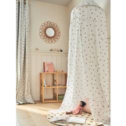 Vertbaudet Heart Bed Canopy Essentiels Printed Beige