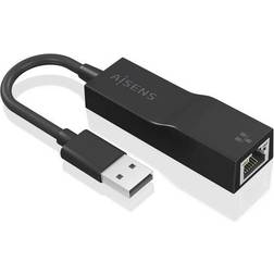 Aisens USB 3.0 A Ethernet Gigabit 15cm Negro