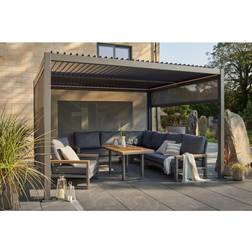 Norfolk Leisure Royce Cube Gazebo With LED Lighting 3m x 4m