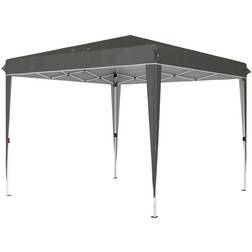 OutSunny Pavillon 3x3m Wasserabweisend Stabil Winterfest Pop-up Faltpavillon Dunkelgrau