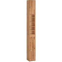 SoBuy Solid Wood Bathroom Tall Cabinet BZR34-SH