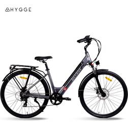 Hygge Aarhus Step Urban Elcykel 48V 14Ah Batteri Grafitgrå Damcykel