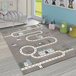 Paco Home Kinderteppich Kinderzimmer Modern Lernteppich 120 cm Grau