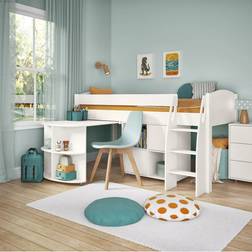 Stompa Uno S Plus Mid-Sleeper with White Headboard