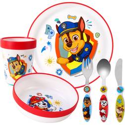 Paw Patrol Paw Patrol Kids 6 Piece Reusable Dinner Set