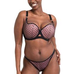 Curvy Kate Boost Heartreaker Underwired Bra - Black/Pink