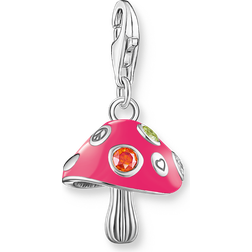 Thomas Sabo Colourful Mushroom CZ & Enamel Charm - Silver