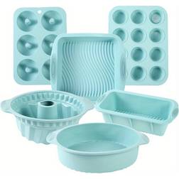 Temu Moules Gâteaux En Silicone Antiadhésifs 6 Pcs Moule à Pâtisserie