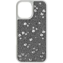 Swarovski High Smartphone Case Scattered Design iPhone 16 Silver Tone